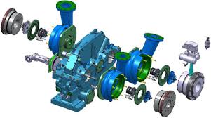 Integrally geared / Centrifugal Compressor Scheme