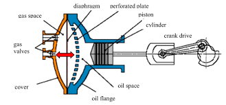 Diaphragm / Reciprocating Compressor Schematic